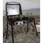 Camp Chef Big Gas Grill 16 Outdoor Stove with BBQ Box Accessory, SPG90B, 90,000 BTU Propane