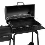 Royal Gourmet CC1830FC Charcoal Grill with Offset Smoker, 811 Square Inches, Black, Backyard Cooking, With Cover