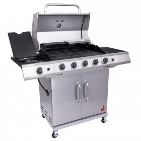 Char-Broil Performance Stainless Steel 5-Burner Liquid Propane, (LP), Cabinet-Style Outdoor Gas Grill