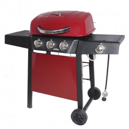 RevoAce 3-Burner Gas Grill with Side Burner, Red Sedona, GBC1729WRS