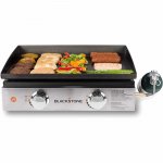 Blackstone 1666 Tabletop Griddle with Stainless Steel Front Plate - 22"