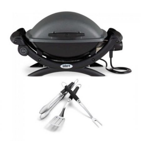 Weber Q 1400 Electric Grill (Black) Classic Bundle