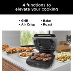 Ninja Foodi Smart XL 4-in-1 Indoor Grill with 4-qt Air Fryer, Roast, and Bake, FG550