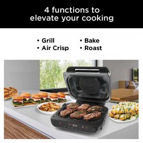 Ninja Foodi Smart XL 4-in-1 Indoor Grill with 4-qt Air Fryer, Roast, and Bake, FG550