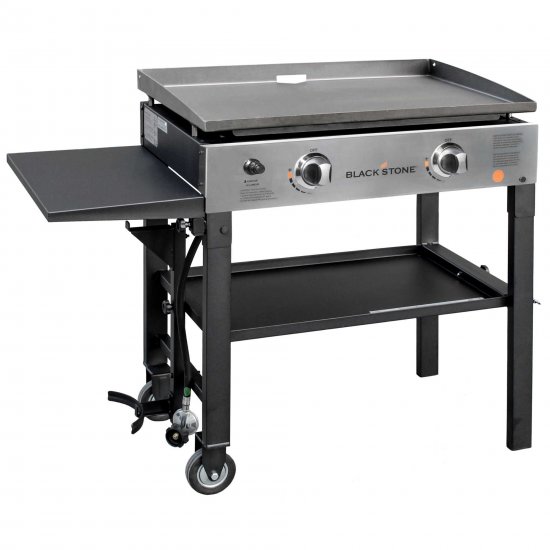 Blackstone 2-Burner 28\" Griddle Cooking Station with Stainless Steel