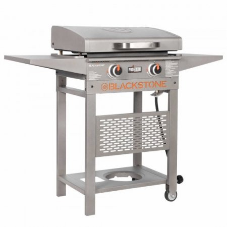 Blackstone ProSeries 2 Burner 22" Griddle with Metal Folding Shelves