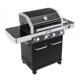 Monument Grills 4 Burner Black Propane Outdoor Gas Grill with Grill Thermometer