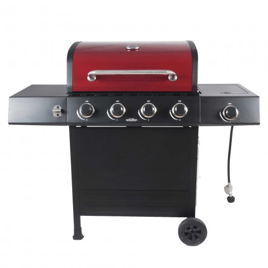 RevoAce 4-Burner Gas Grill with Side Burner, Red Sedona, GBC1748WRS