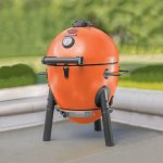 Char-Griller Akorn Jr. Charcoal Kamado Orange