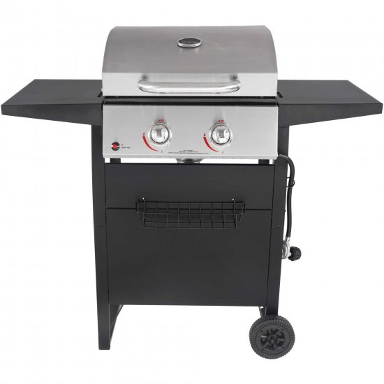 RevoAce 2-Burner Space Saver Gas Grill, Stainless and Black, GBC1705WV