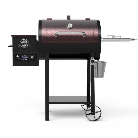 Pit Boss 440D2 Deluxe Wood Fired Pellet Grill with Flame Broiler