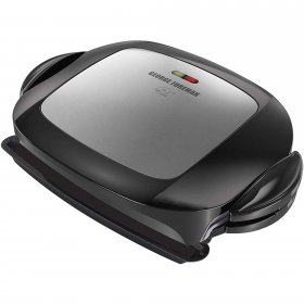 George Foreman 5-Serving Removable Plate Grill and Panini Press, Platinum, GRP472P