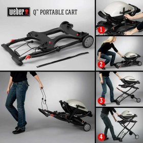 Weber Portable Cart for Grilling (Black)