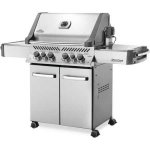 Napoleon Prestige 500 Propane Gas Grill With Infrared Rear Burner And Infrared Side Burner