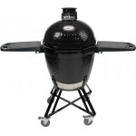Primo All-In-One Large Round Ceramic Kamado Grill With Cradle & Side Shelves
