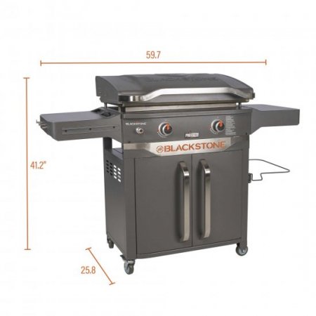 Blackstone ProSeries 2 Burner 28" Outdoor Cabinet Griddle with Hood