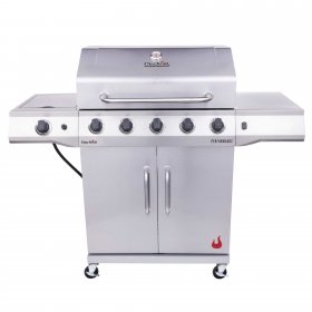 Char-Broil Performance Stainless Steel 5-Burner Liquid Propane, (LP), Cabinet-Style Outdoor Gas Grill