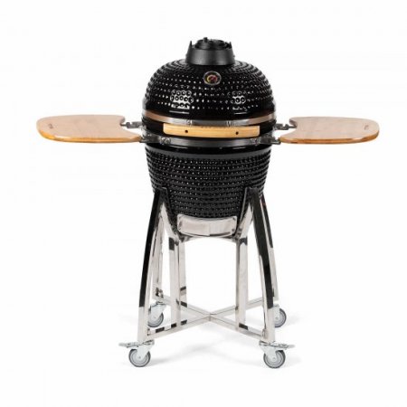 Titan Great Outdoors Kamado Grill 15" Ceramic Charcoal Cookout Self Cleaning