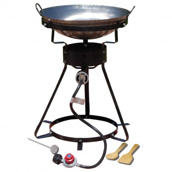 King Kooker #24WC 24\" Portable Propane Outdoor Cooker with 18\" Steel Wok