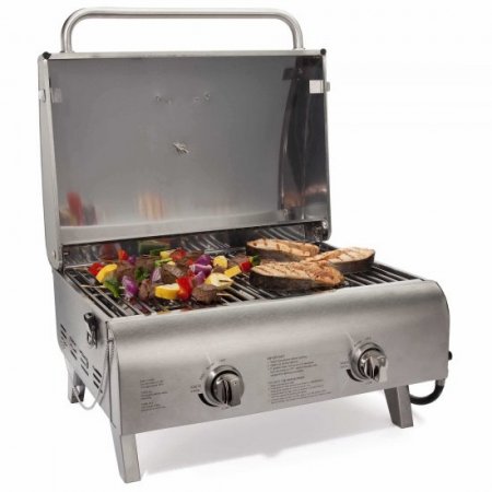 Cuisinart 2 Burner Silver Propane Gas Grill