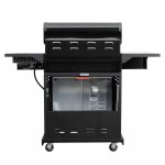 Kenmore PG-40409S0LB-1 4-Burner Outdoor Patio Propane Gas BBQ Grill with Searing Side Burner, Black and Chrome