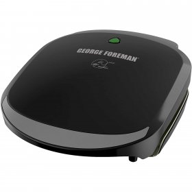 George Foreman 2-Serving Classic Plate Electric Grill and Panini Press, Black, GR136B, 2 Servings - If you are tight on countertop space, this grill is.., By Visit the George Foreman Store