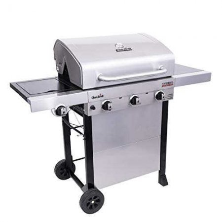 Char-Broil 463370719 Performance TRU-Infrared 3-Burner Cart Style Gas Grill, Stainless Steel