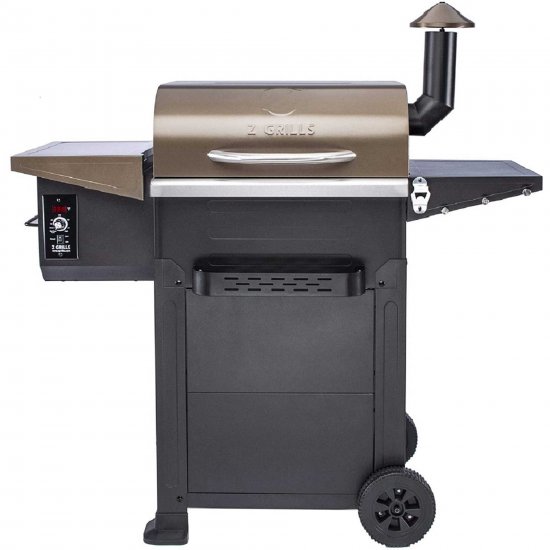 Z Grills L6002B Smart Wood Pellet Grill 6 in1 Outdoor BBQ Smoker 600 SQ Inches Cooking Area