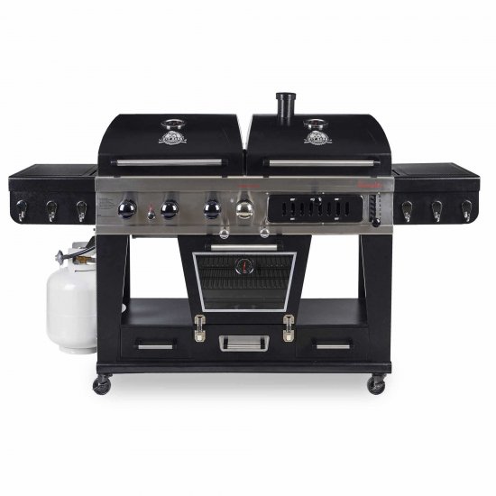 Pit Boss 46\" Gas and Charcoal Combo Grill