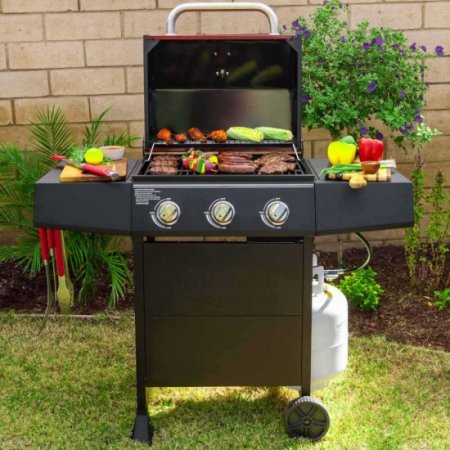 Expert Grill 3 Burner Propane Gas Grill in Red