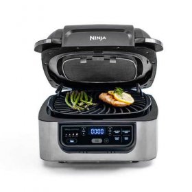 Ninja AG302 Foodi 5-in-1 Indoor Grill with Air Fry, Roast, Bake and Dehydrate