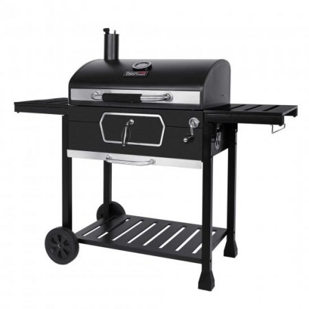 Royal Gourmet CD2030AN Deluxe 30-Inch Charcoal Grill, BBQ Smoker Picnic Camping Patio Backyard Cooking, Black