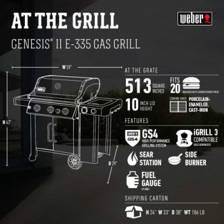 Weber Genesis II E-335 NG Black