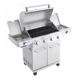 Monument Grills 4 Burner Silver Propane Gas Grill