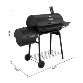 Royal Gourmet CC1830S 30-inch Charcoal Grill with Offset Smoker