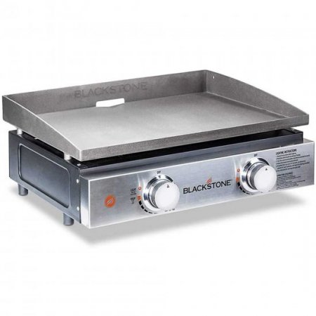 Blackstone 1666 Tabletop Griddle with Stainless Steel Front Plate - 22"