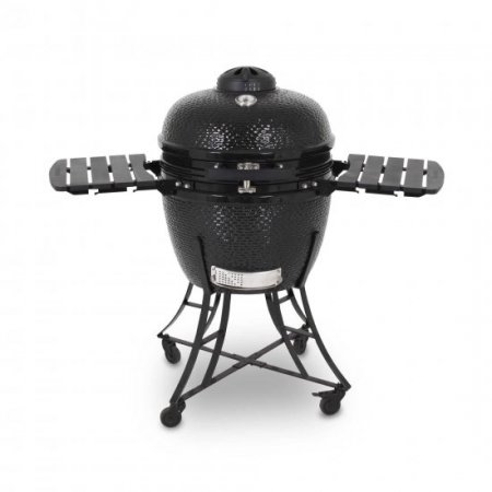 Pit Boss Kamado 24" Ceramic Kamado Black Grill with Side Shelves,71240