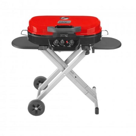 Coleman RoadTrip 285 Standup Propane Gas Grill, Red