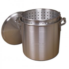 King Kooker #KK60 - 60Qt Aluminum Pot with Basket and Lid