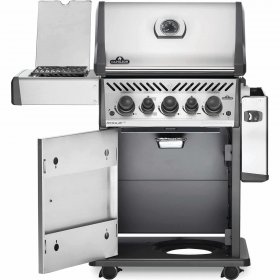 Rogue SE 425 Propane Gas Grill with Infrared Rear and Side Burners, Stainless Steel