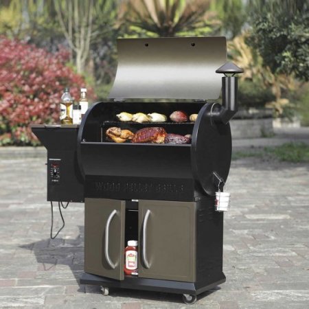 Z GRILLS ZPG-700D 2020 Upgrade Wood Pellet Grill & Smoker, 8 in 1 BBQ Grill Auto Temperature Control, inch Cooking Area, 700 sq in Bronze