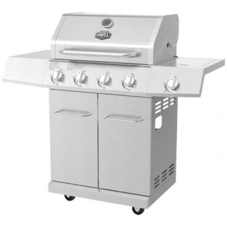 Expert Grill 4 Burner with Side Burner Propane Gas Grill in Stainless Steel