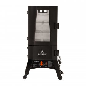 Masterbuilt 40-inch ThermoTemp XL Propane Smoker with Window in Black