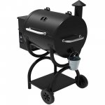 Z GRILLS 550A Smart Wood Fired Pellet Grill 8 in 1 Outdoor BBQ Smoker 590 SQ Inches Cooking Area Barbecue Grilling Black