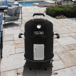 Dyna-Glo Compact Charcoal Analog Bullet Vertical Smoker - High Gloss Black