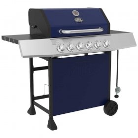 Expert Grill 6 Burner Propane Gas Grill in Blue