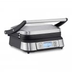 Cuisinart GR-6S Smoke-less Contact Griddler with Small Grill Brush Bundle