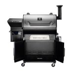 Z Grills Wood Pellet Grill BBQ Smoker Digital Control with Cover Silver ZPG-700D4E