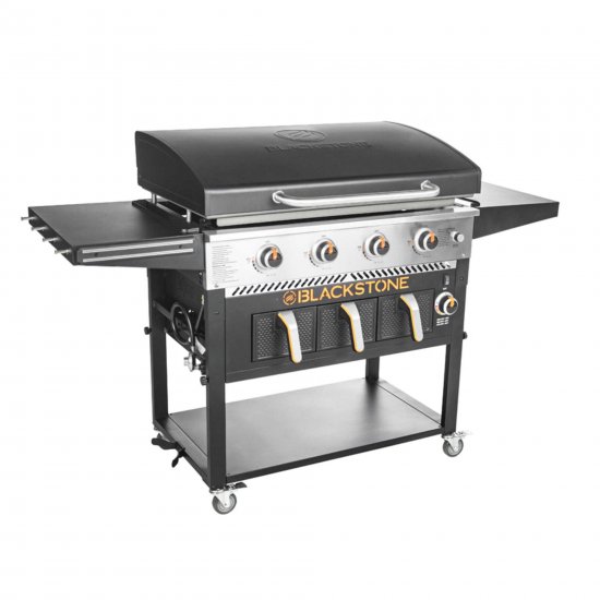 Blackstone 4-Burner 36\" Griddle with Air Fryer and Hood