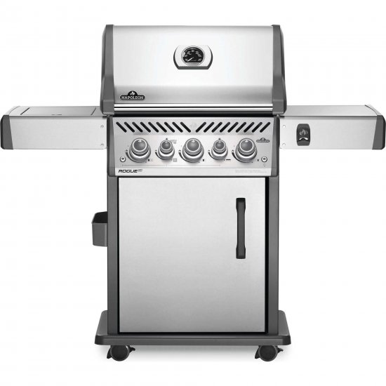 Rogue SE 425 Propane Gas Grill with Infrared Rear and Side Burners, Stainless Steel